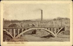 Bridges Wakeman, OH Postcard Postcard