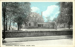 Residence, Lincoln Avenue Postcard