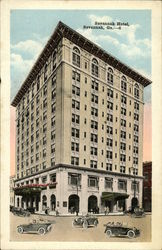 Street View of Savannah Hotel Georgia Postcard Postcard