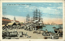 A View in 1852 of New Orleans, La Postcard