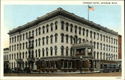 Fordney Hotel Saginaw, MI Postcard Postcard