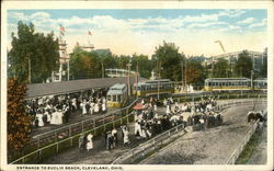 Entrance to Euclid Beach, Cleveland, Ohio Postcard Postcard