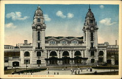 New Union Station Worcester, MA Postcard Postcard