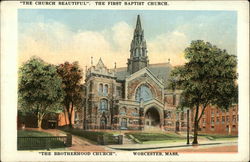 The Church Beautiful, The First Baptist Church, The Brotherhood Church Postcard