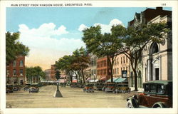 Main Street from Mansion House Postcard