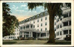 New England Sanitarium and Hospital, Main Building Melrose, MA Postcard Postcard