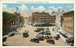 Washington Square, Haverhill, Mass Postcard