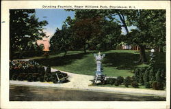 Drinking Fountain, Roger Williams Park Providence, RI Postcard Postcard