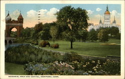 Memorial Arch and Capitol Postcard