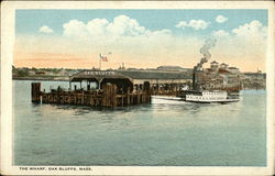 The Wharf Oak Bluffs, MA Postcard Postcard