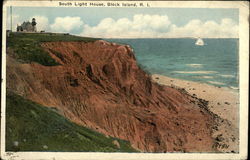 South Light House Postcard