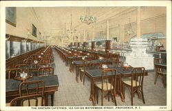 The Shepard Cafeteria, 122-124-126 Mathewson Street Postcard