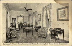 Gentlemen's Waiting Room, Narragansett Hotel Postcard