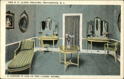 The E.F. Albee Theatre, A Corner in one of the Ladies' Rooms Providence, RI Postcard Postcard