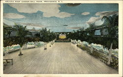 Arcadia Roof Garden Ball Room Providence, RI Postcard Postcard