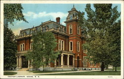 Thayer Library and Grounds Postcard