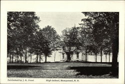 High School and Grounds Postcard