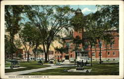 Broad Street Park Claremont, NH Postcard Postcard