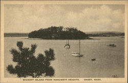 Wickett Island from Nanumett Heights Onset, MA Postcard Postcard