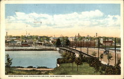 Town and Fairhaven Bridge Postcard