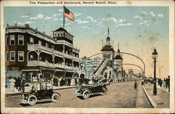 The Pleasanton and Boulevard Revere Beach, MA Postcard Postcard