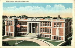 High School Provincetown, MA Postcard Postcard