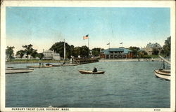 Duxbury Yacht Club Massachusetts Postcard Postcard