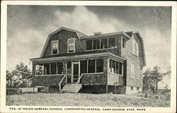 Residence of Major General Hodges, Commanding General, Camp Devens Ayer, MA Postcard Postcard