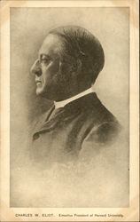 Charles W. Eliot, Emeritus President of Harvard University Postcard