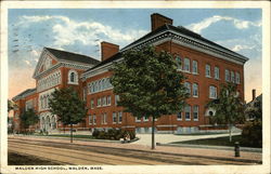 Malden High School Massachusetts Postcard Postcard