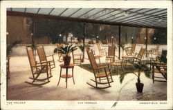 The Terrace at The Weldon Greenfield, MA Postcard Postcard