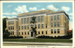 High School Framingham, MA Postcard Postcard