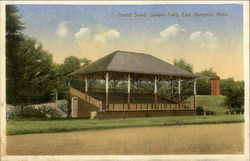 Sawyer Field - Grand Stand Easthampton, MA Postcard Postcard