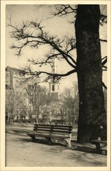 Boston Common and Park Street Church, 1809 Massachusetts Postcard Postcard