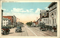 View of Broadway Newburgh, NY Postcard Postcard