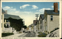 Old Front Street Marblehead, MA Postcard Postcard