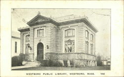 Westboro Public Library Massachusetts Postcard Postcard