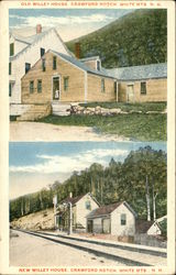 Old and New Willey House, Crawford Notch, White Mountains, New Hampshire Postcard