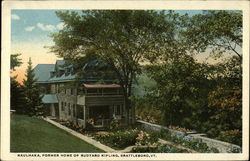 Naulhaka, Former Home of Rudyard Kipling Postcard