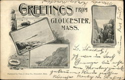 Greetings from Gloucester Massachusetts Postcard Postcard