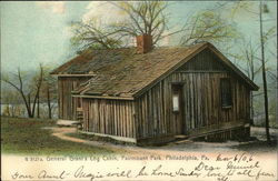 General Grant's Log Cabin, Fairmount Park Philadelphia, PA Postcard Postcard