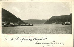 Southern Gate of the Hudson Highlands Hudson River, NY Postcard Postcard