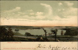 View of Pomaquid Harbor Maine Postcard Postcard