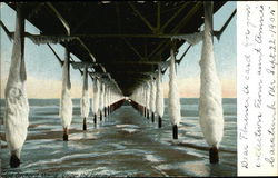 Under the Pier in January Postcard