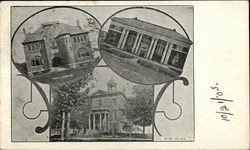 Views of Hayes College Lewiston, ME Postcard Postcard