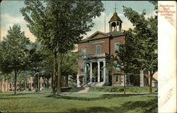 Bates College - Hawthorne Hall Lewiston, ME Postcard Postcard