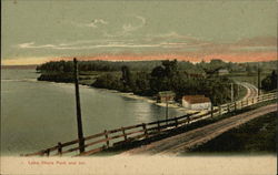 Lake Shore Park and Inn Gilford, NH Postcard Postcard