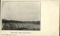 High Water, 1907 Senecaville, OH Postcard Postcard