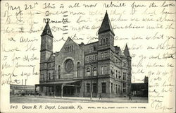 Union RR Depot Louisville, KY Postcard Postcard