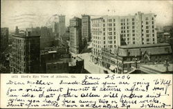 Bird's Eye View of City Atlanta, GA Postcard Postcard